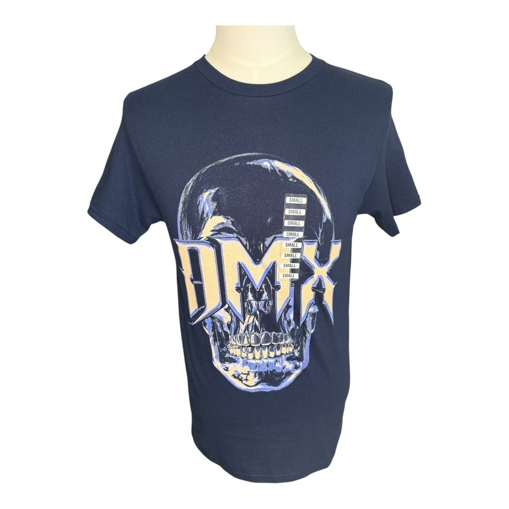 DMX Graphic T-Shirt Skull Print Short Sleeve‎ Hip Hop Rap Tee Small
